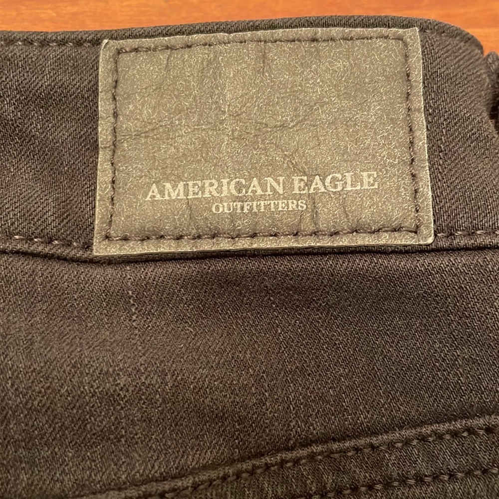 American Eagle HiRise Black Jeggings Womens Size 4 - Picture 4 of 7